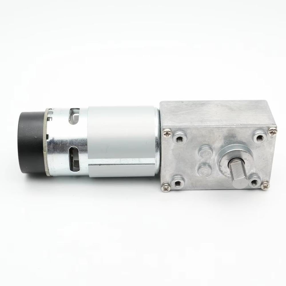 GW4058-555 High Torque MAX 95W Turbine Schneckengetriebe Gleichstrommotor 12V 24V Encoder Parksperre Motor elektronische Komponenten(1 Ratio 54,DC 12V)