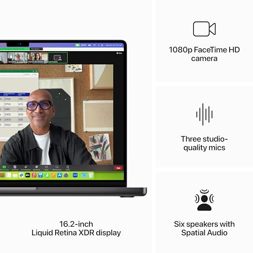 Apple MUW63LL/A 2023 Macbook Pro Laptop M3 Max Chip With 16‑Core Cpu, 40‑Core Gpu: Built For Apple Intelligence thumb #5