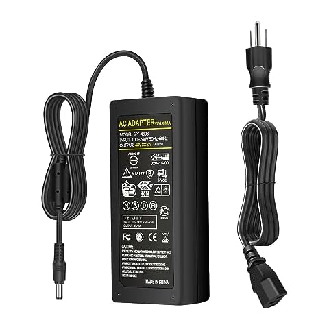 YLYLXIMA 48V 3A Power Supply Adapter AC 100-240V to DC 48V 3A 144W Switching Charger 5.5 X 2.5mm US Plug Transformer for POE Switch, CCTV Camera,LED Light Cover