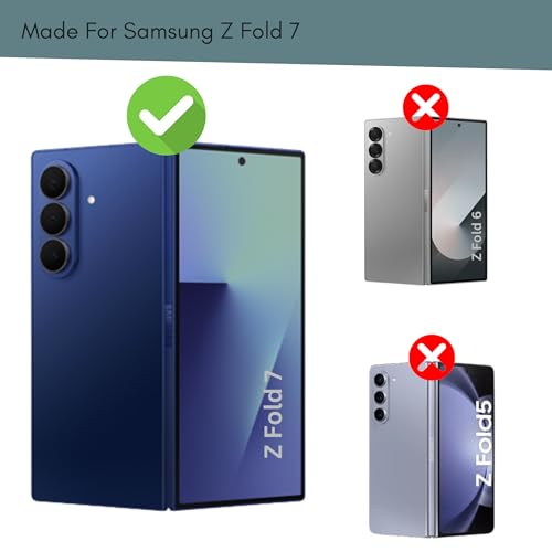 Image of Casecandy Set of 4 Screen Protector Guard for Samsung Z Fold 7 (Front + Back + Inside Screen + Hinge Screen Protector) - HD /Anti Scratch /Easy Installation Kit
