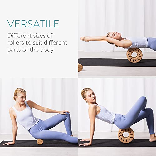 Navaris-Cork-Wheel-and-Roller-Set-2-Pieces-Cork-Massage-Rollers-to-Stretch-Back-Neck-Shoulders-Includes-10-Cork-Wheel-and-4-Cork-Roller