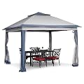 Wonlink 11x11 FT Gazebo Tent, Outdoor Tents for Parties with Mosquito Netting, Folding Heavy Duty Height Adjustable Canopy Tent for Patio Backyard Garden