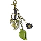CHALA Purse Charm, Key Fob, keychain Decorative Accessories, Metal Charming Keychain - Owl