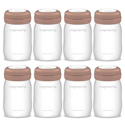 Image of Maymom Wide Neck Breastmilk Collection n Storage Bottle 5.4 oz; Re-markable SureSeal Disc. Fits Spectra S2 Spectra S1 9 Plus.