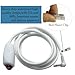 BAOZENP Replacement Nurse Call Cord, Red Button Momentary Call Cable for Nurse Station, 6.35mm Plug, 10 Feet (White)
