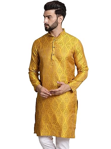 SOJANYA (Since 1958 Men's Silk Blend Designer Long Kurta