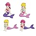 TOYANDONA - 4 minifiguras de sirena, muñecos de sirena, para niños, regalos, tartas de cumpleaños o para casa, mesa de coche, decoración de coche
