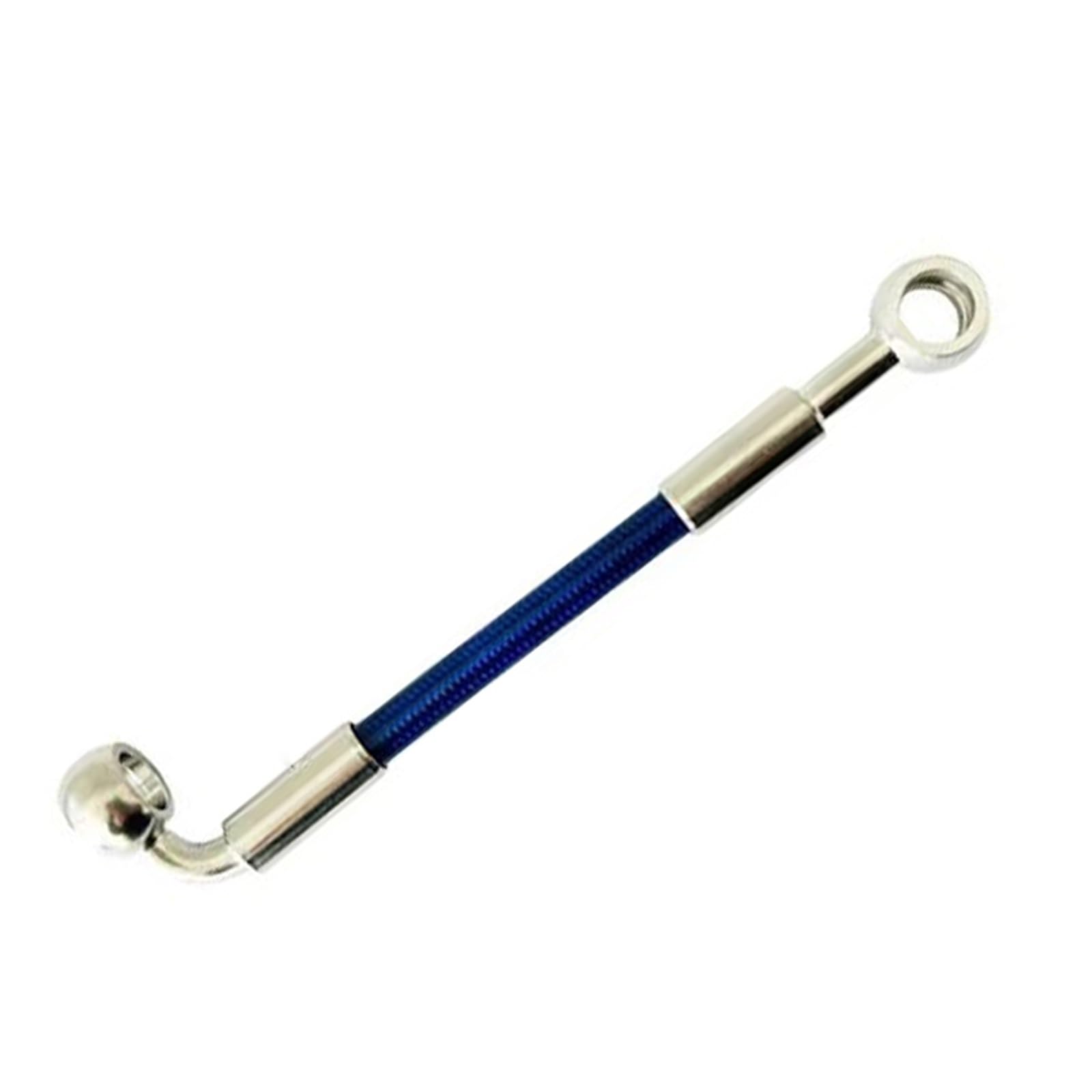 Hydraulic Brake Hose Motorcycle 0-90 Degree 10mm Banjo Hydraulic Brake Hose Stainles Steel Braided Cable Tubing Oil Pipe Accessories(200CM)
