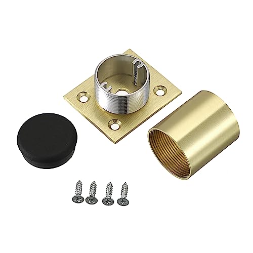 SUMTree 5cm 4 Stück Möbelfüße aus Alulegierung Schrankfüße Beine für Stühle Tisch Schrank Schreibtisch Sofa Möbelbeine mit Schrauben Einfachen Montage Runde(Golden)