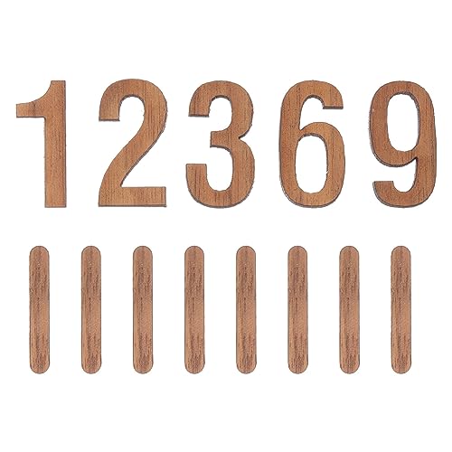 OSALADI Holzbuchstaben Digitaluhr Uhrenziffern 3D-DIY-Wanduhr-Ziffern Uhr-Ziffern-Set Ersatz-Uhrenzahlen FüR DIY-Wanduhr Wanduhren Digital