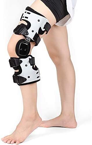 rodillera artritis mujer menisco y ligamento Brace de rodilla ROM con bisagras, poste de colección de rótula ajustable soporte estabilizador de estabilizador orthosis envoltura férula protector de pro