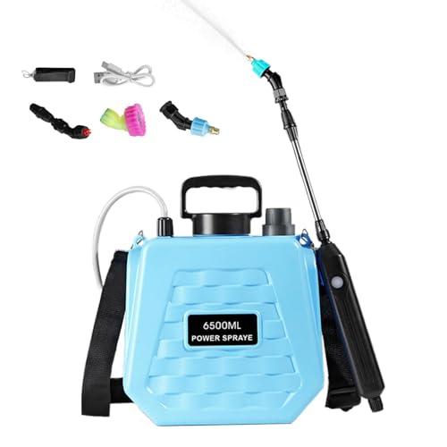 Pulverizador eléctrico – Bidón mochila recargable | Pulverizador eléctrico de bomba con correa ajustable | Para doméstico y exterior jardín plantas agricultura patio césped granja
