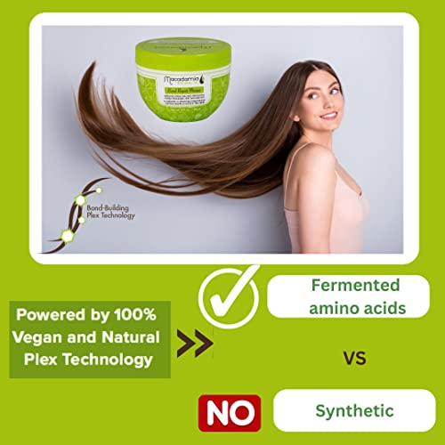 Bond repair mask helps revive and strengthen overly processed, damaged hair formulated with naturally-derived amino acids - Vegan and natural plex technology. - Image 3