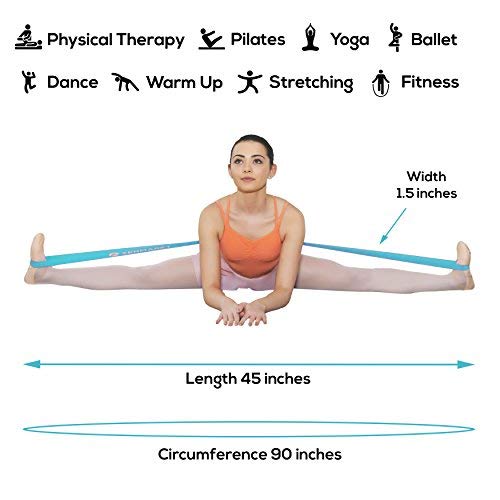 (Teal) - Zenmarkt Stretch Bands for Dancers and Gymnasts - Exercise Bands for Dance, Ballet, Gymnast