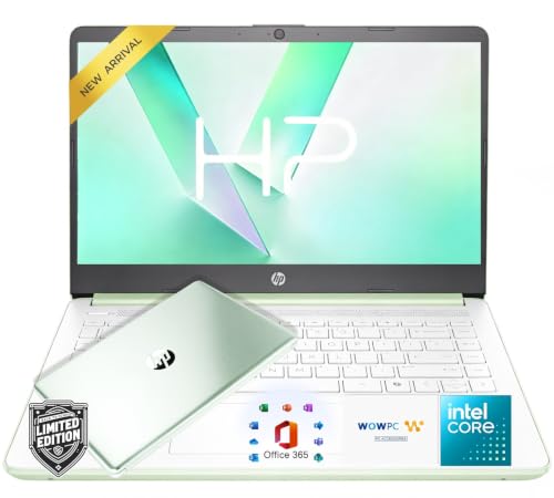 Image of HP 14 inch Everyday Laptop • Copilot AI • 2026 Edition • Intel 4-core N150 Processor • 128GB SSD • Windows 11 • Microsoft 365 • Long Battery Life • Thin & Portable • w /o Mouse