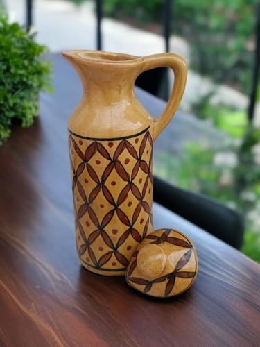 Image of MALAIKAH Ceramic Oil Dispenser Pack of 1 for Kitchen, Dining, Gifting, Home & Kitchen Decor