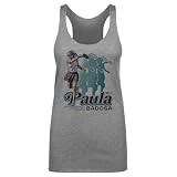 500 LEVEL Paula Badosa Retro Women's Tank Top (Tri Gray, Small)