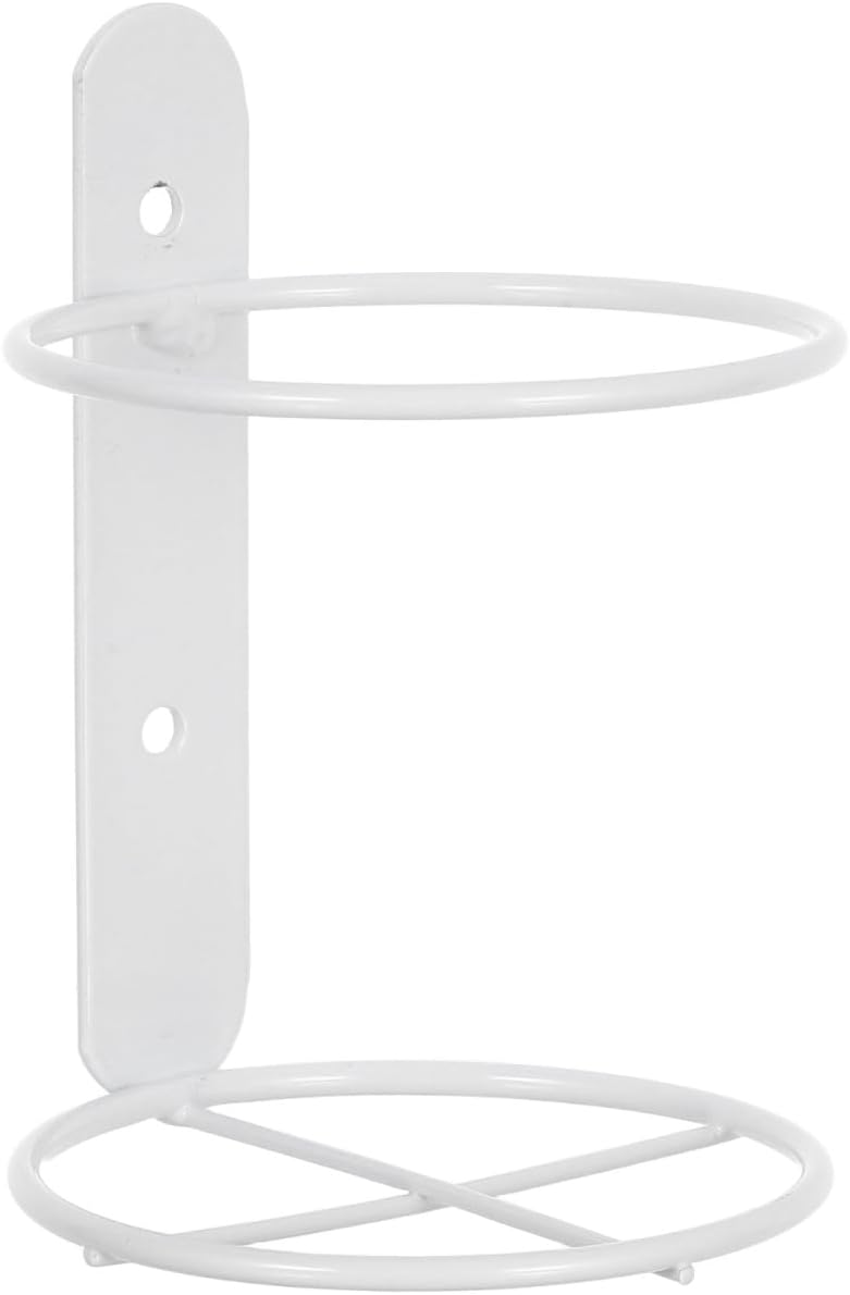 Wall-Mounted Wine Rack Single Bottle Design Iron White 5.31in