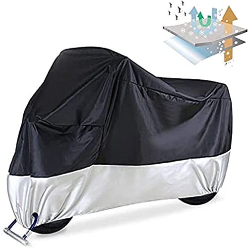 Funda Impermeable Para Moto O Scooter | Protección Contra Lluvia, Polvo Y Rayos UV, Tamaño XXL (245x105x125 Cm)