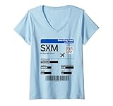Este gran diseño de boletos de avión para el aeropuerto de St. Marte es la idea de regalo perfecta para el comienzo de las vacaciones. Una gran sorpresa para su próximo viaje de vacaciones a la isla caribeña de Sint Marteen.