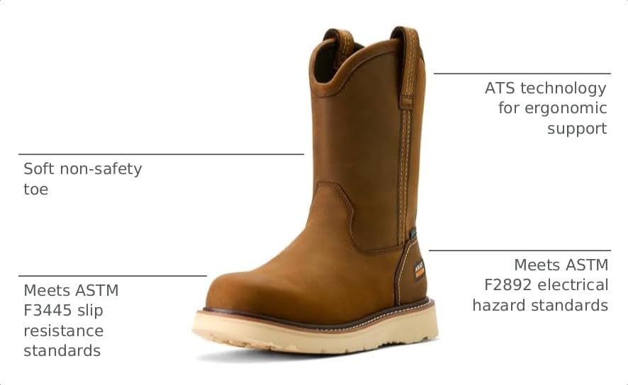 Image of ARIAT Work Rebar Wedge Pull-On Waterproof Work Boots