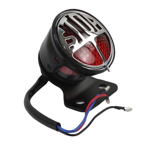 Feu arrière moto LED stop custom immatriculation pour chopper et cruiser - 3