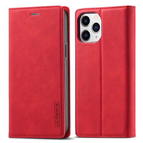 Housse iPhone 12 Mini Rouge Idéale pour Sortir sans Portefeuille Encombrant