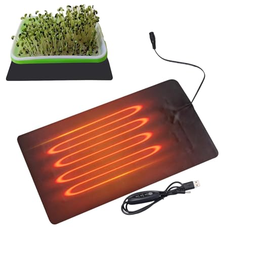 Seedling Heat Mat | Waterproof Hydroponic Heating Pad 3 Temperature Control For Winter Indoor Seedling Germination Greenhouse