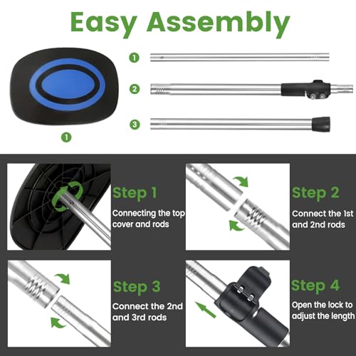 Greeily Golf Travel Bag Support Rod, 33"-60" Golf Club Travel Protector Stick Telescopic Adjustable Airlines Stiff Arm Club Protector Stainless Steel Pole - image 9