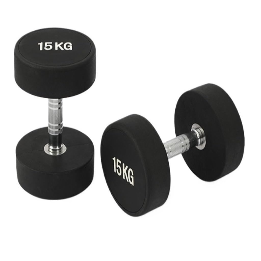 Dumbells A Pair Of Round-head Fixed Dumbbells For Men Rubber-coated Dumbbells Gym Fitness Equipment Home Use Dumbell Set