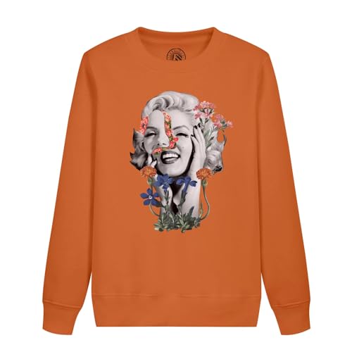 Sweatshirt enfant Marilyn fleurs vintage pull surréaliste botanique