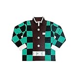 [SAZAC] サザック スタンドカラープルオーバー 鬼滅の刃 竈門炭治郎 GN・メンズM BAN-216