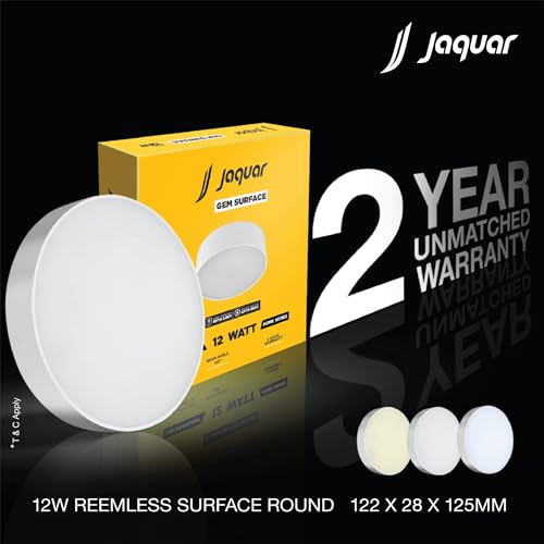 Image of Jaquar 12W Gem Trimless Round Surface Downlight Natural White Pack 6