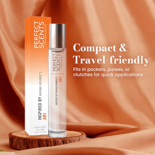 Image of Perfect Scents Fragrances, Inspired by Ariana Grande's Ari, Rollerball, Women's Eau de Toilette, Vegan, Paraben-Free, Phthalate-Free, Never Tested on Animals, 0.34 Fl Oz