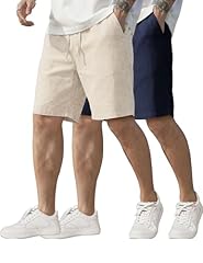 Linen Khaki/Navy Blue