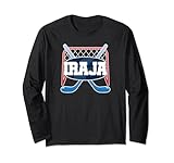 Este diseño deportivo de hockey con red, palos, disco es perfecto para niños, hombres con nombre Iraja cuyo juego favorito es el hockey. Para niños que juegan como guardián de objetivos, defensa, posiciones de extremo, padres que muestran apoyo en juegos de práctica después de la escuela en los partidos.