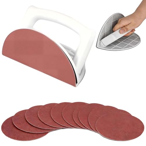 Ponceuse d'Angle pour Cloison Sèche FORMVERSITY, 7 Pouces Cale a Poncer Angle Papier Abrasif Remplaçables, Ponceuse d'Angle Semi-Circulaire...