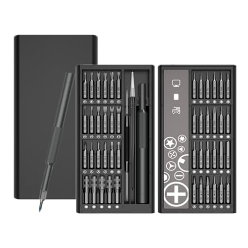 50-in-1 Precision Screwdriver Set, Small Screwdriver Set Magnetic, Mini Screwdriver Set with Case, Electronics Repair Tool kit for Laptop, iPhone, Computer, Phone（BLACK）