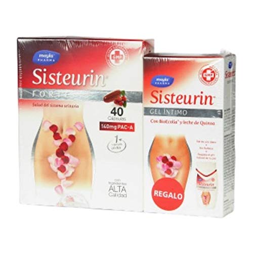 Mayla Sisteurin Forte Sistema Urinario, 40cápsulas+REGALO Gel Íntimo, 200ml