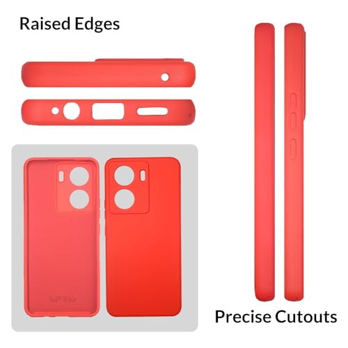 Image of SPRIG Compatible with IQOO Z7s Phone TPEE Premium Back Cover Drop Tested Shock Proof Mobile Case for Men, Women, Boys and Girls with Camera Protection (Red)