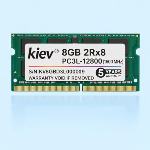 Image of KIEV 8GB DDR3L 1600 Mhz| Laptop RAM for Standard & Gaming PC | 2Rx4 | 204 Pin | (5 Years Warranty)