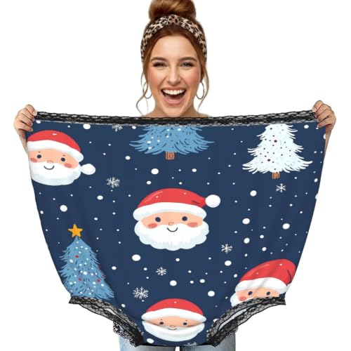 Culotte de Noël surdimensionnée Augenstern noire à motif flocons