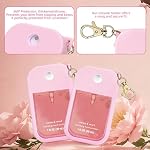 Boîtier en silicone compatible avec sanitizer à main Touchland, 3 Pcs Hand Sanitizer Travel Size Cases, convient pour 1 FL OZ/30 mL, portatif Mini Hands Sanitizers Porte-clés pour le Gym Voyage