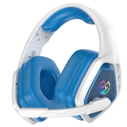 Tatybo Cascos Gaming Inalámbricos 7.1 para Ps5/Ps4/PC, Auriculares Bluetooth con Micrófono con Cancelación de Ruido, 2.4GHz USB-C, 40H+ Batería para Switch/Mac/Portátil (Azul Cielo) | Ya disponible en tu tienda friki favorita! En mundofriki.es!
