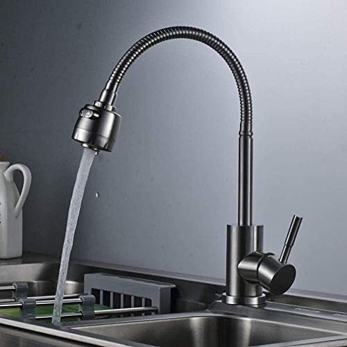 Robinet de cuisine mitigeur rotatif pour simplifier la vaisselle familiale