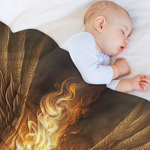 Couverture en flanelle super douce phénix chaude et confortable