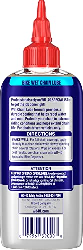 Wd-40 Specialist Bike Wet Chain Lube, 4 Oz #TOP1