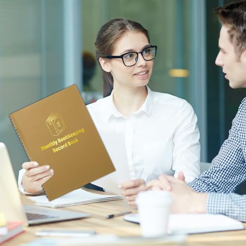 Suivi du budget de petite entreprise grâce au carnet de comptabilité non daté grand format - 6