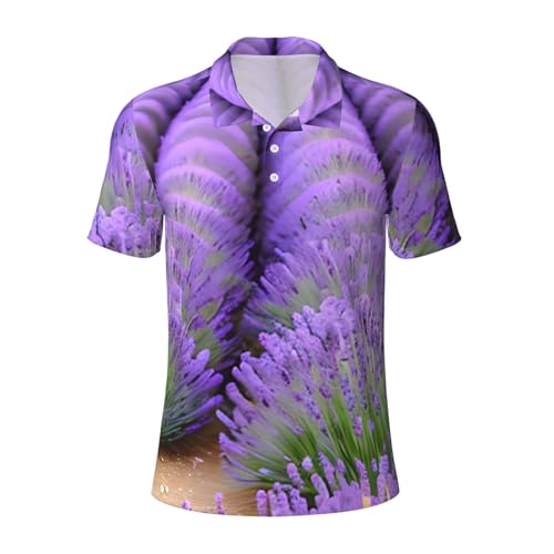 Chemise lavande homme manches courtes anti humidité sport et bureau