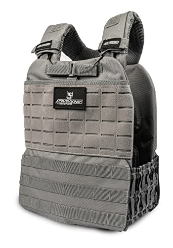 ActiveVikings Trainingsweste - Ideale Gewichtsweste für den professionellen Muskelaufbau - Fitness Crossfit Freeletics und Cardio - Verschiedene Gewichte und leicht Verstellbar - Ohne Gewicht Cover